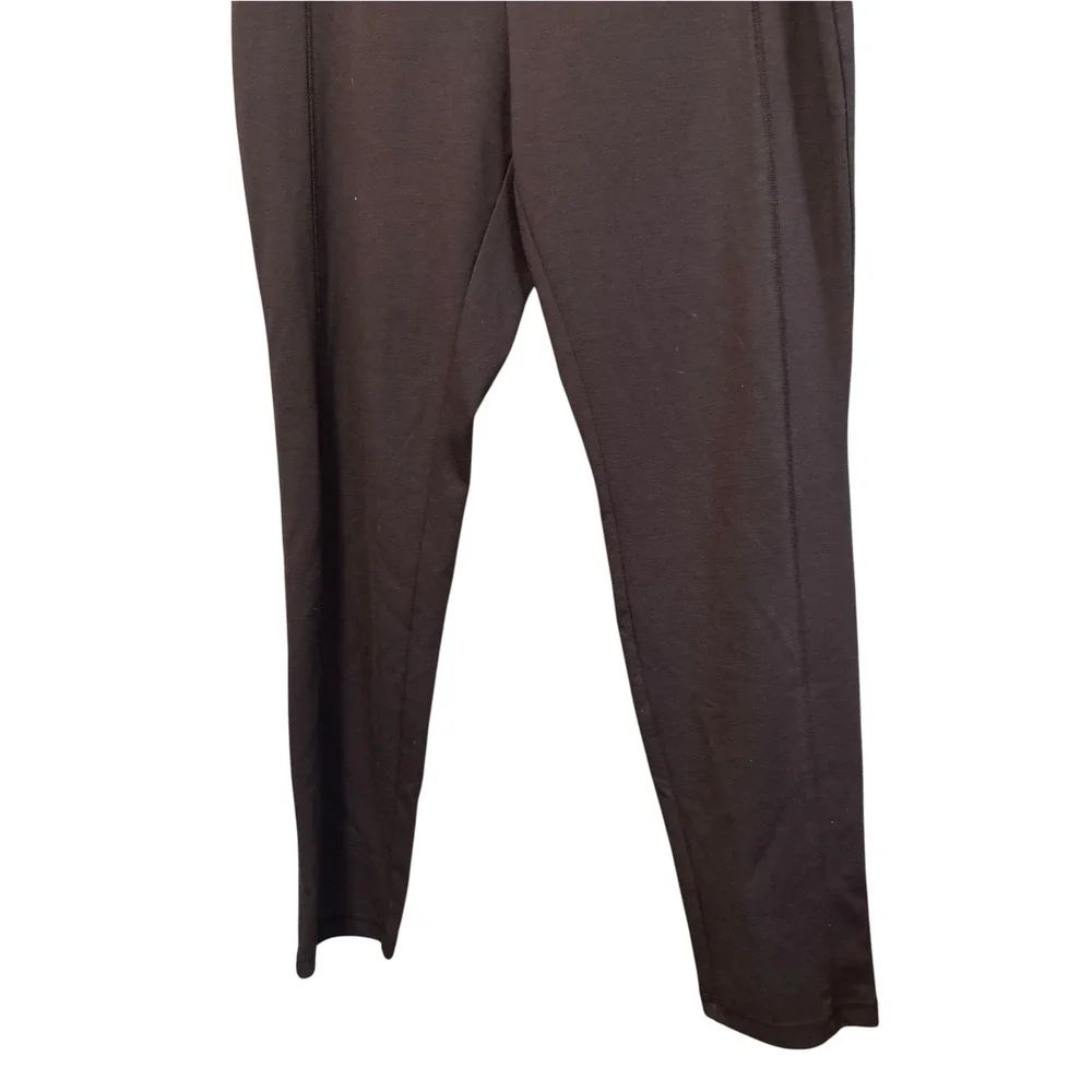 Cato Woman Leggings Women 18/20W Brown Excellent Seamed Pull On Stretch Pants